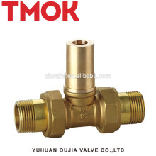 High quality External thread brass Regulating valve with union